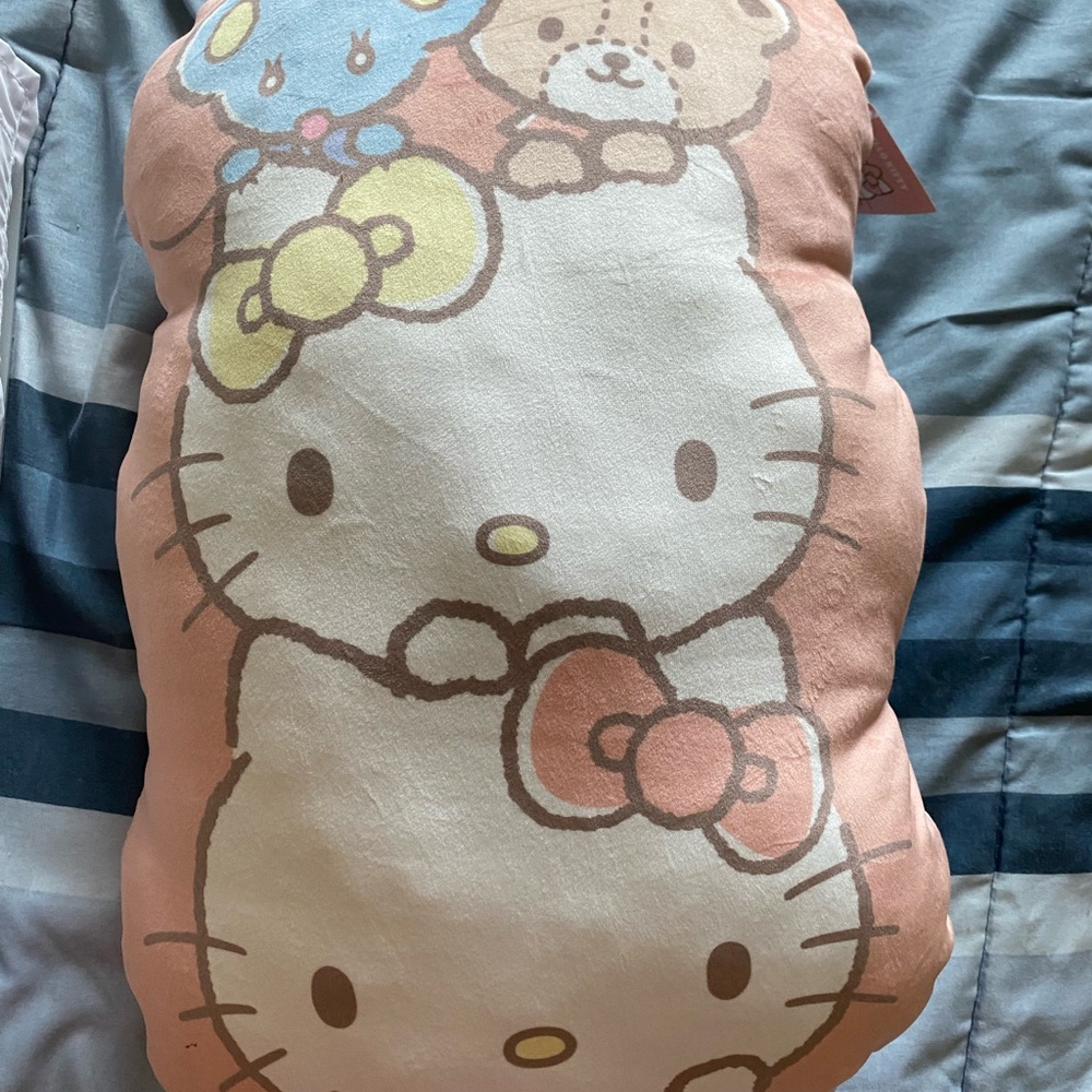 Sanrio Hello Kitty Pink and White Pillow